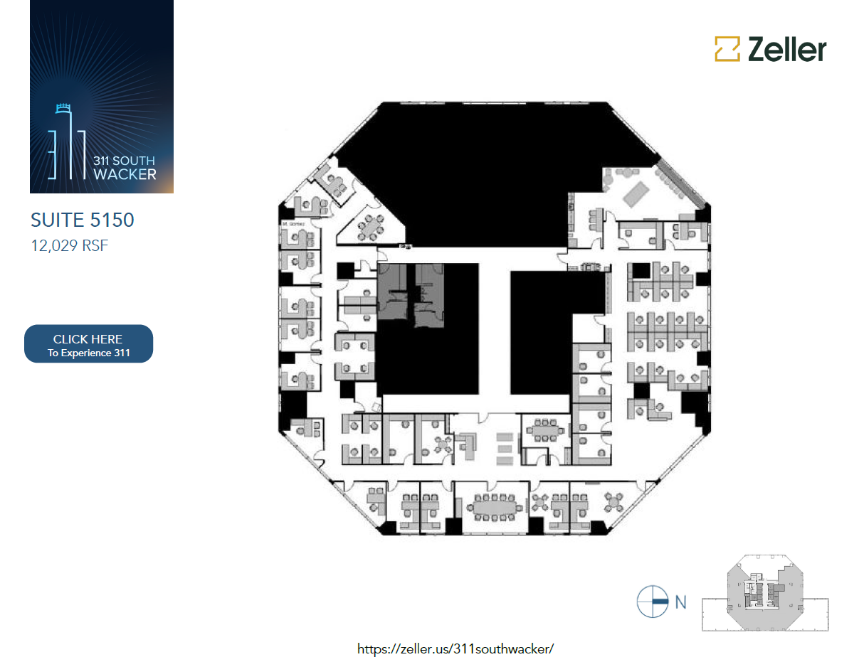 311 S Wacker Dr, Chicago, IL en alquiler Plano de la planta- Imagen 1 de 1