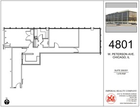 4801 W Peterson Ave, Chicago, IL en alquiler Plano de la planta- Imagen 1 de 4