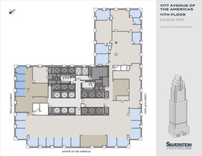 1177 Avenue Of The Americas, New York, NY en alquiler Plano de la planta- Imagen 2 de 2