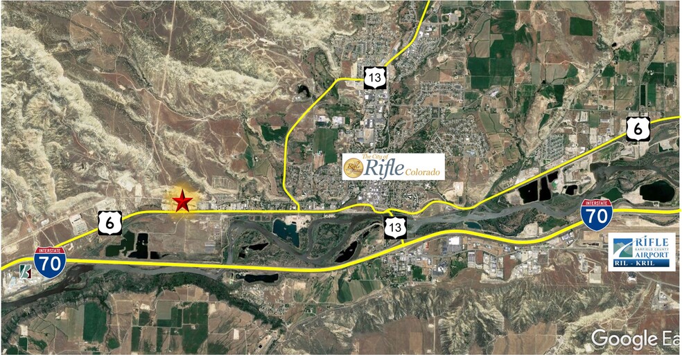 100 Oil Ct, Rifle, CO en alquiler - Vista aérea - Imagen 2 de 18