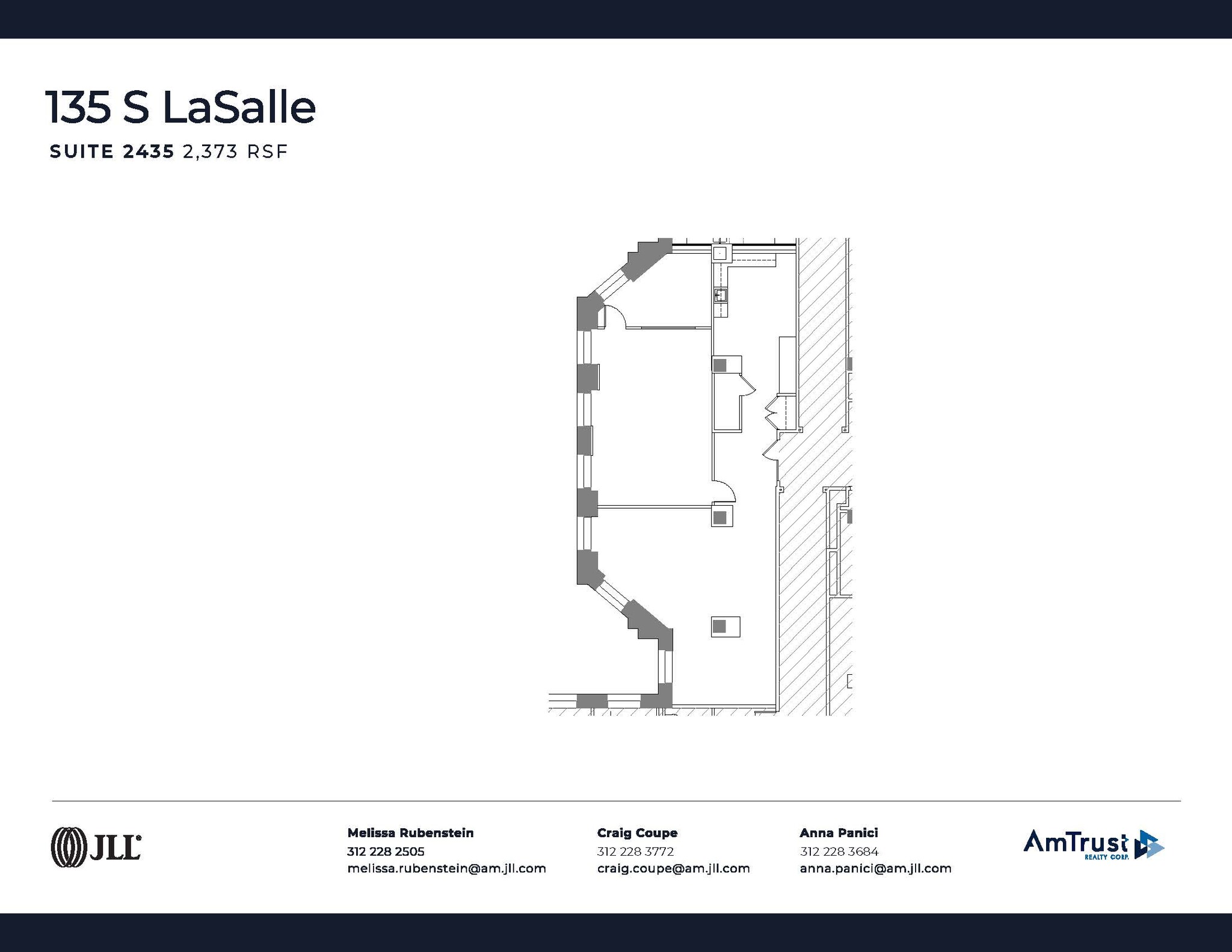 135 S LaSalle St, Chicago, IL en alquiler Plano de la planta- Imagen 1 de 4