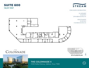 15301 N Dallas Pky, Addison, TX en alquiler Plano de la planta- Imagen 1 de 2