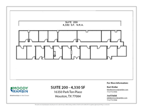 16350 Park Ten Place Dr, Houston, TX en alquiler Plano de la planta- Imagen 1 de 1