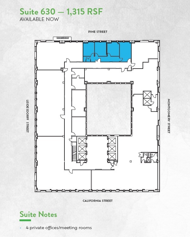 465 California St, San Francisco, CA en alquiler Plano de la planta- Imagen 1 de 1