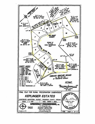 Más detalles para 2189 Cedar Grove Rd, Winchester, VA - Terrenos en venta