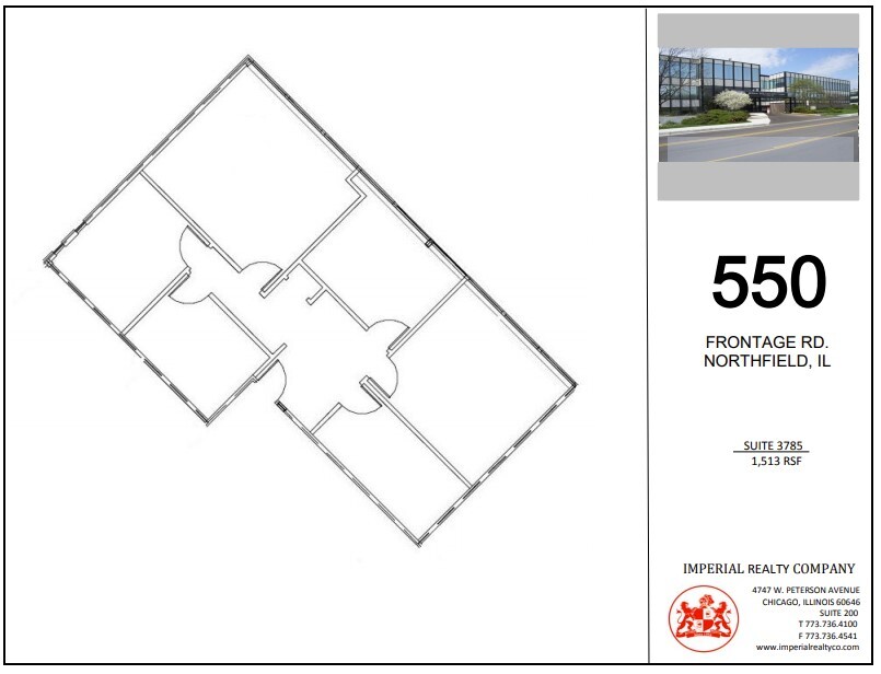 540-550 W Frontage Rd, Northfield, IL en alquiler Plano de la planta- Imagen 1 de 7