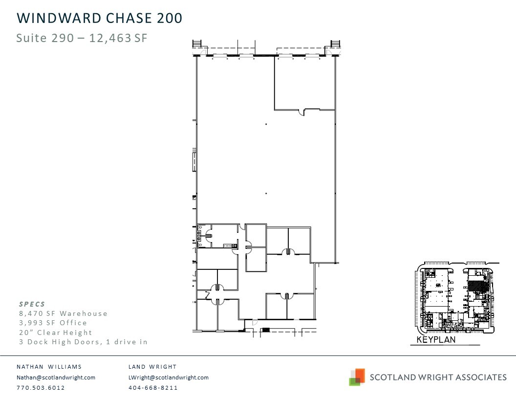 1235 Old Alpharetta Rd, Alpharetta, GA en alquiler Plano de la planta- Imagen 1 de 3