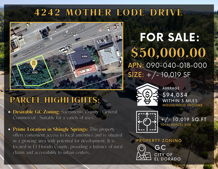 4270 Mother Lode Dr, Shingle Springs, CA en venta - Foto del edificio - Imagen 3 de 11