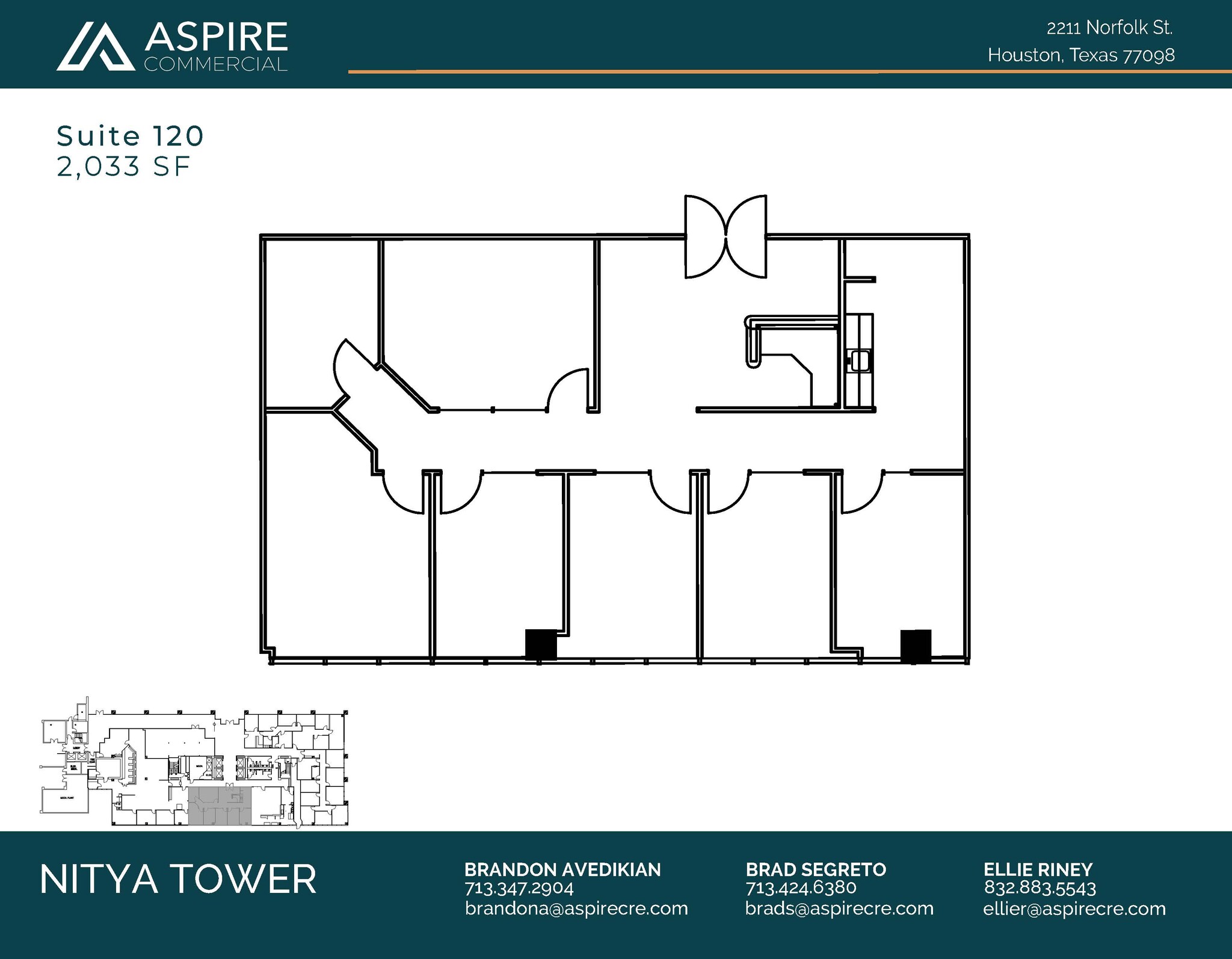 2211 Norfolk St, Houston, TX en alquiler Plano de la planta- Imagen 1 de 1