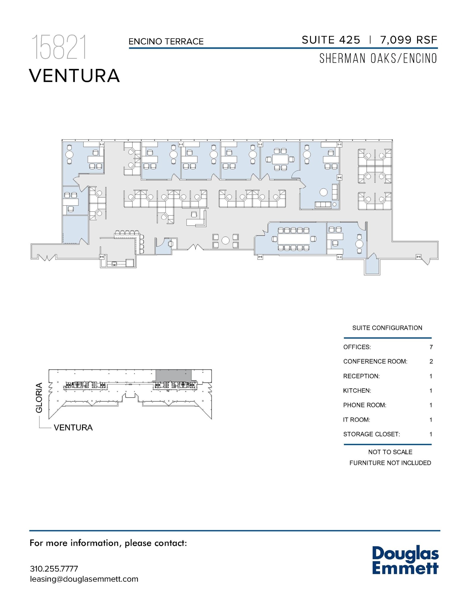15821 Ventura Blvd, Encino, CA en alquiler Plano de la planta- Imagen 1 de 1