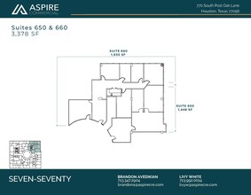 770 S Post Oak Ln, Houston, TX en alquiler Plano de la planta- Imagen 2 de 2