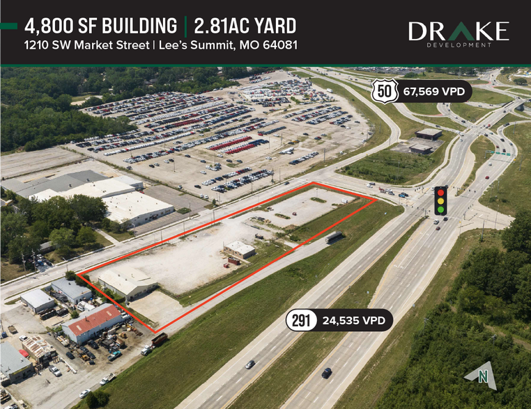 1210 SW Market St, Lees Summit, MO en alquiler - Vista aérea - Imagen 1 de 8