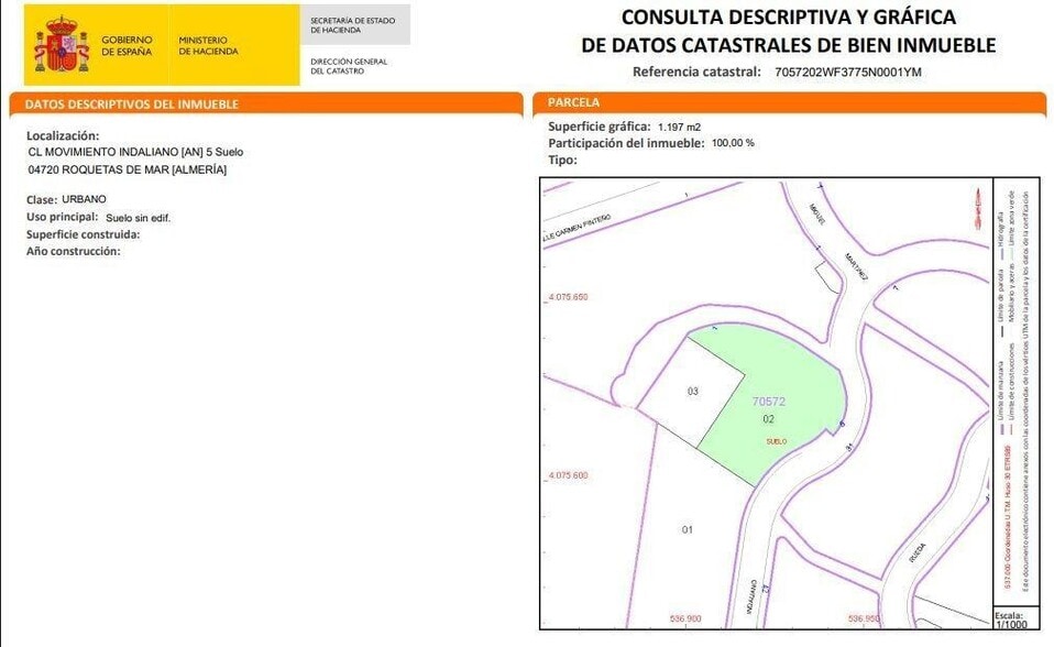 Calle Movimiento Indaliano, 5, Roquetas de Mar, Almería en venta - Foto del edificio - Imagen 3 de 3