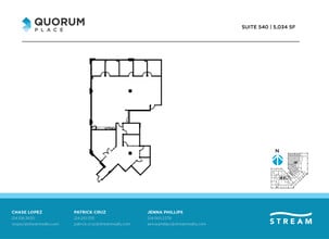 14901 Quorum Dr, Dallas, TX en alquiler Plano de la planta- Imagen 1 de 1