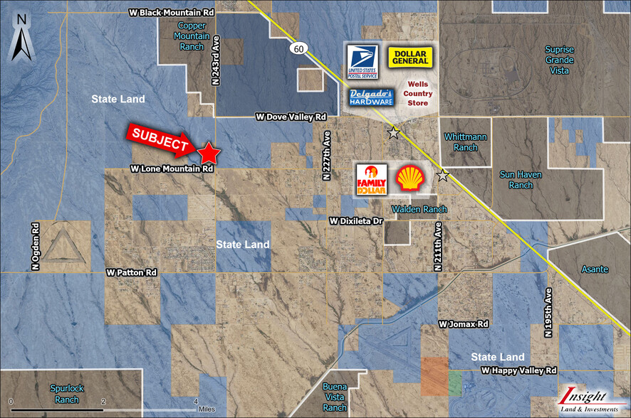 24324 Lone Mountain Road, Wittmann, AZ en venta - Vista aérea - Imagen 3 de 6