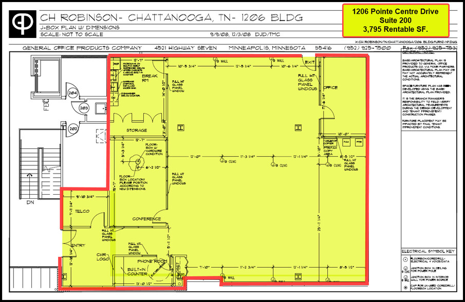 1206 Pointe Centre Dr, Chattanooga, TN en alquiler - Plano de la planta - Imagen 2 de 4