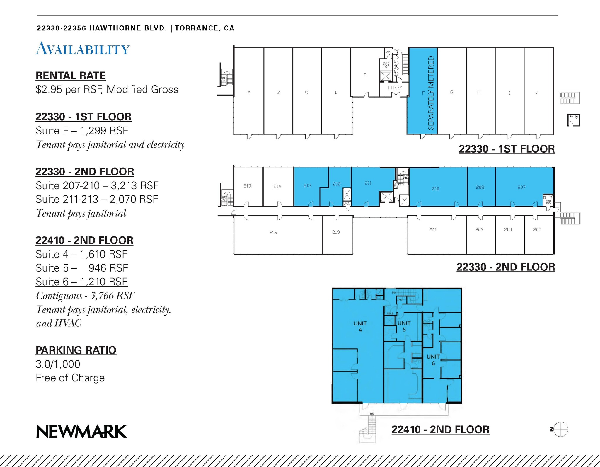 22330-22356 Hawthorne Blvd, Torrance, CA en alquiler Plano de la planta- Imagen 1 de 1