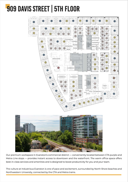 909 Davis St, Evanston, IL en alquiler - Plano de la planta - Imagen 3 de 12