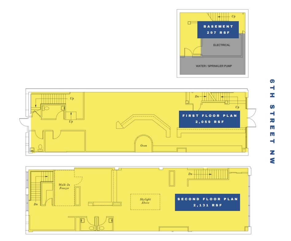 707 6th St NW, Washington, DC en alquiler Plano de la planta- Imagen 1 de 1