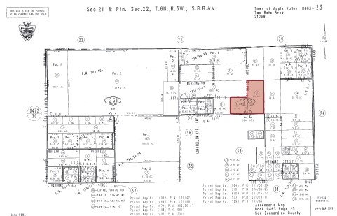 30 Acres Lafayette St & Navajo Rd, Apple Valley, CA en venta - Plano de solar - Imagen 2 de 2