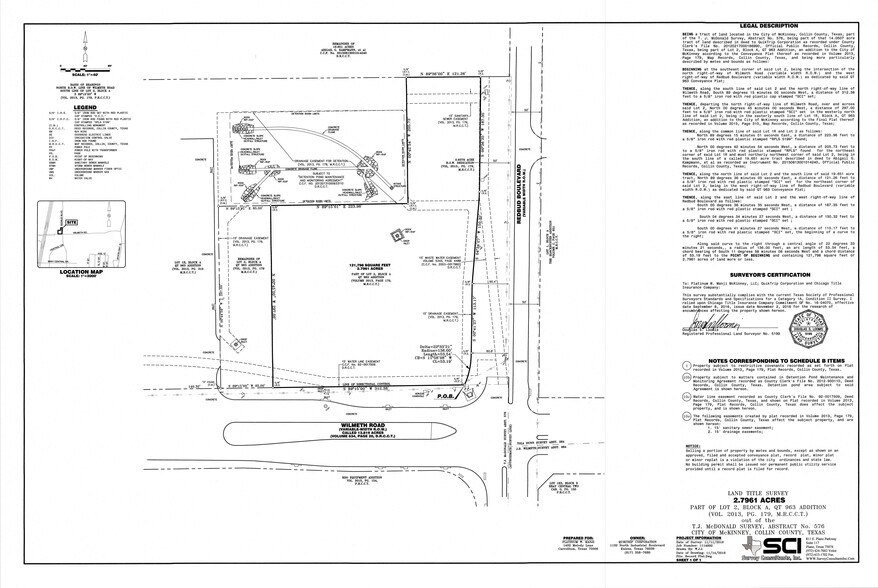 1702 Wilmeth, McKinney, TX en venta - Plano del sitio - Imagen 2 de 2