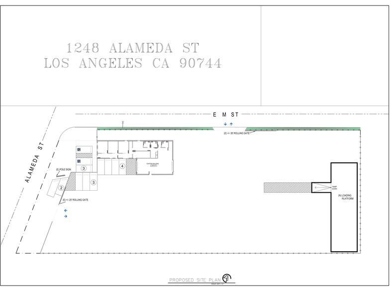 1248 Alameda St, Wilmington, CA en alquiler - Plano del sitio - Imagen 1 de 6