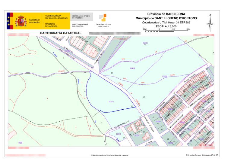 Carretera Gelida, 85, Sant Llorenç d'Hortons, Barcelona en venta - Plano del sitio - Imagen 3 de 3