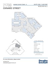 21700 Oxnard St, Woodland Hills, CA en alquiler Plano de la planta- Imagen 1 de 1