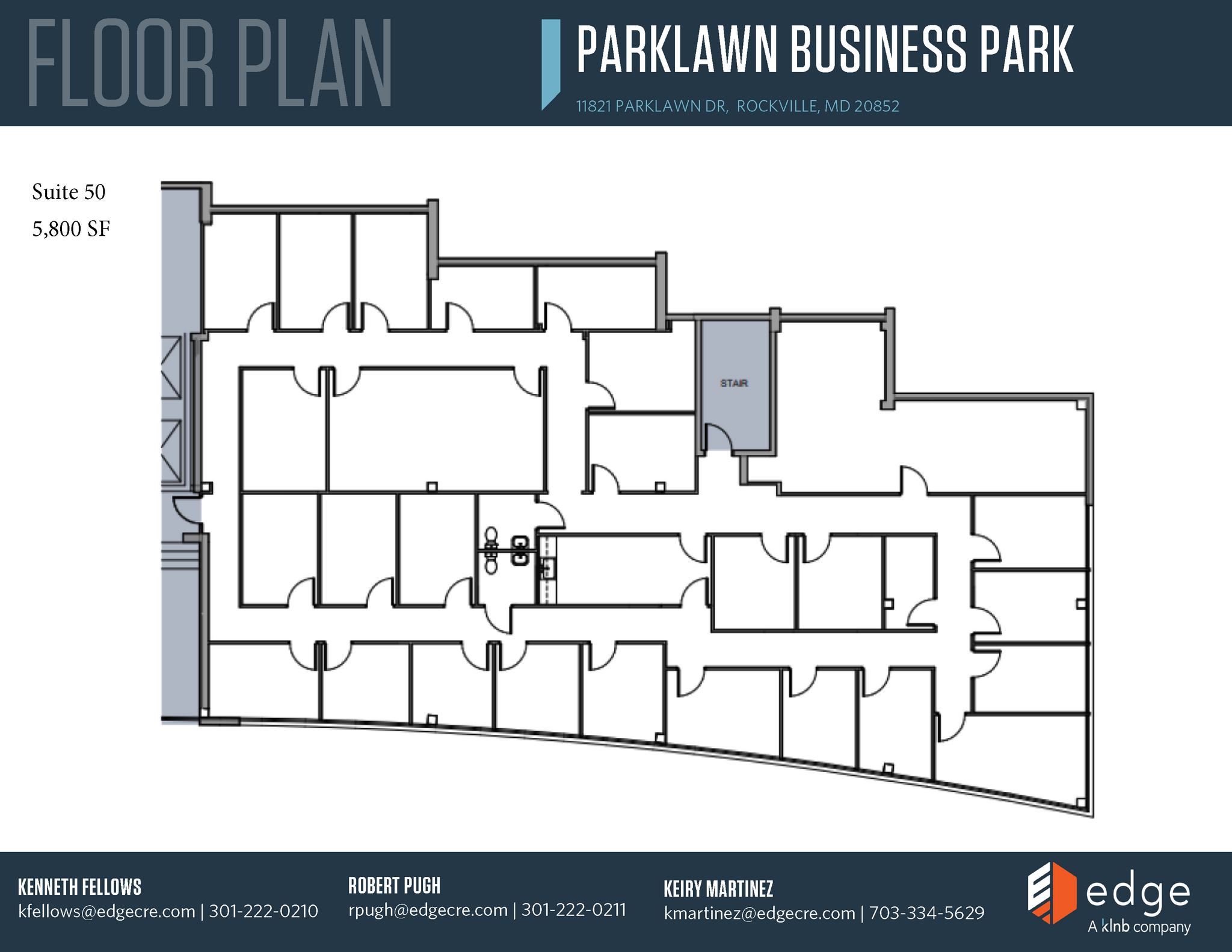 11821 Parklawn Dr, Rockville, MD en alquiler Plano de la planta- Imagen 1 de 1