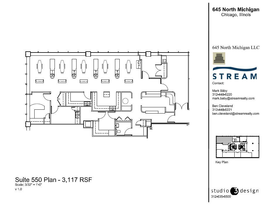 645 N Michigan Ave, Chicago, IL en alquiler Plano de la planta- Imagen 1 de 1