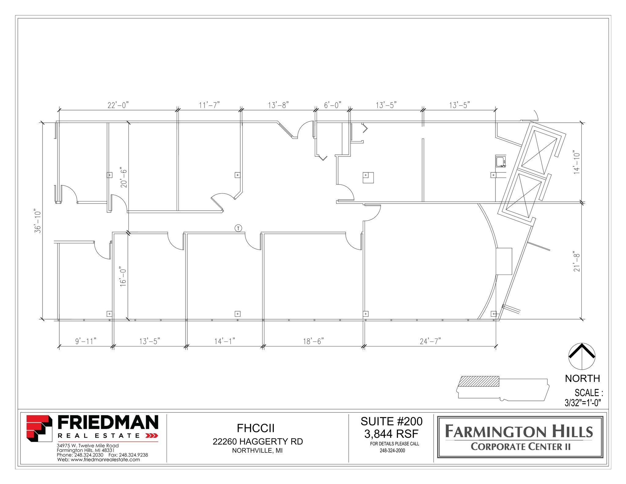 22260 Haggerty Rd, Northville, MI en alquiler Plano del sitio- Imagen 1 de 2