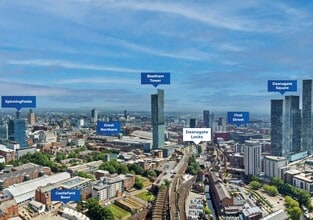 Whitworth St, Manchester, GTM - AÉREA vista de mapa