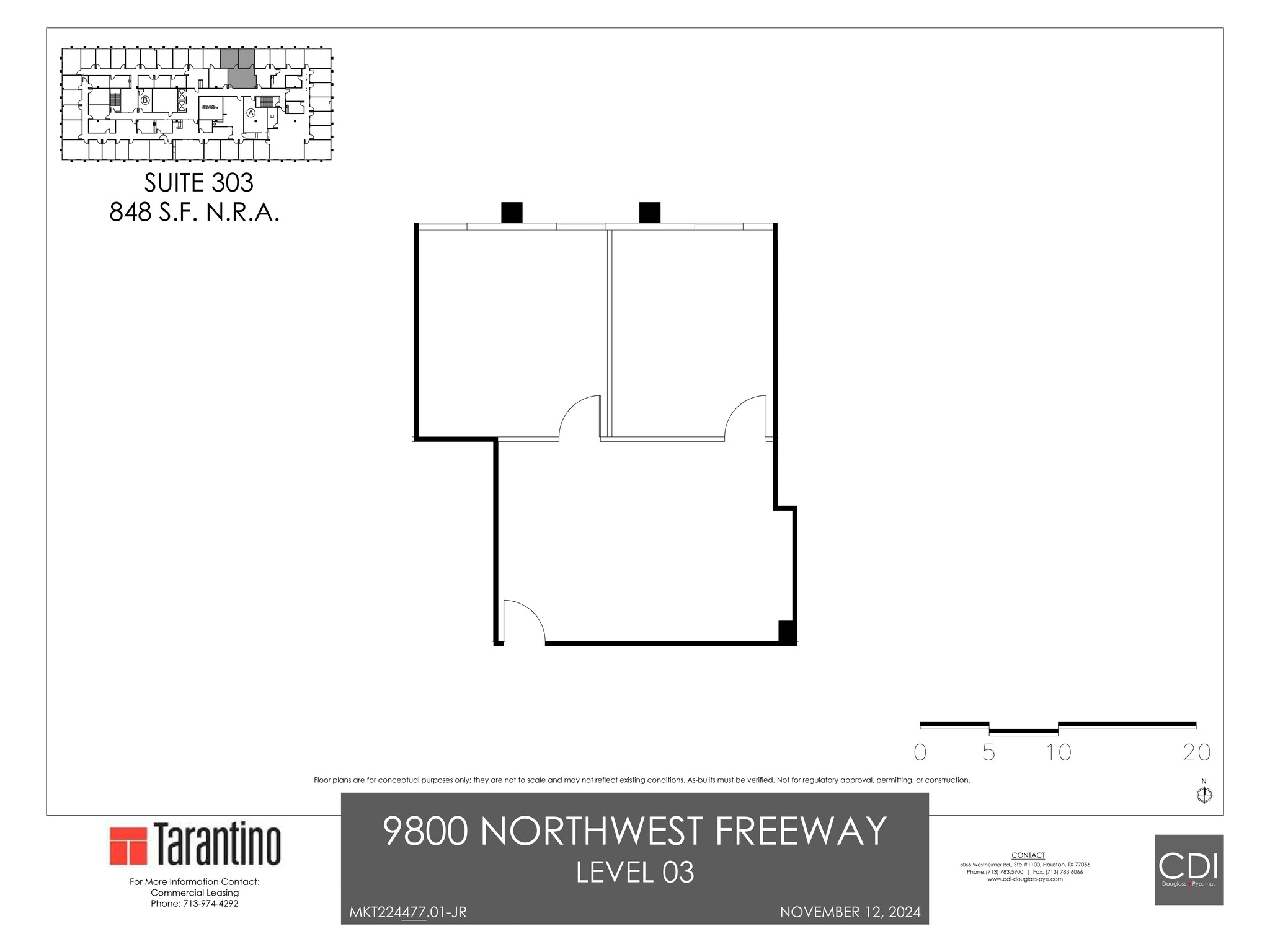 9800 Northwest Fwy, Houston, TX en alquiler Plano del sitio- Imagen 1 de 1