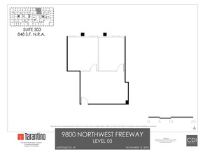 9800 Northwest Fwy, Houston, TX en alquiler Plano del sitio- Imagen 1 de 1