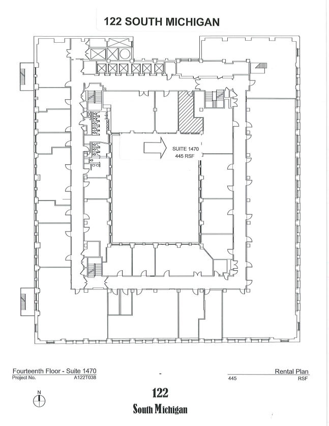 122 S Michigan Ave, Chicago, IL en alquiler Plano de la planta- Imagen 1 de 1