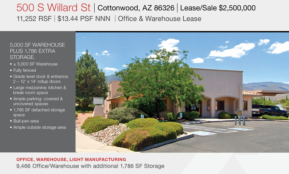 500 S Willard St, Cottonwood, AZ en alquiler - Foto del edificio - Imagen 1 de 45