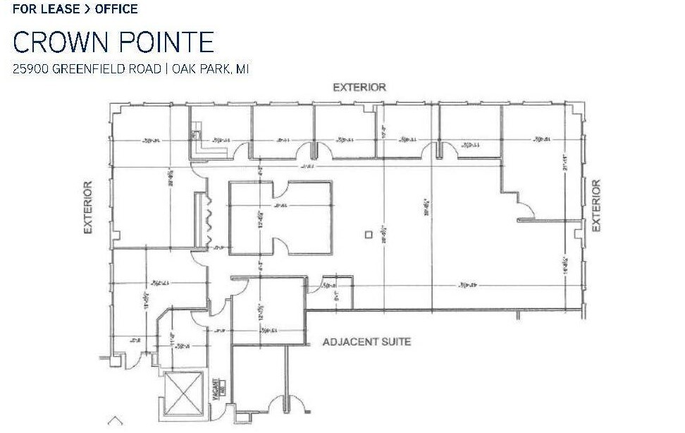 25900 Greenfield Rd, Oak Park, MI en alquiler Plano de la planta- Imagen 1 de 7