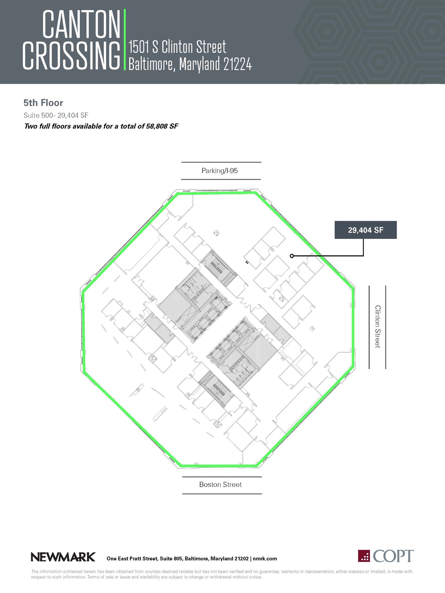 1501 S Clinton St, Baltimore, MD en alquiler Plano de la planta- Imagen 1 de 1