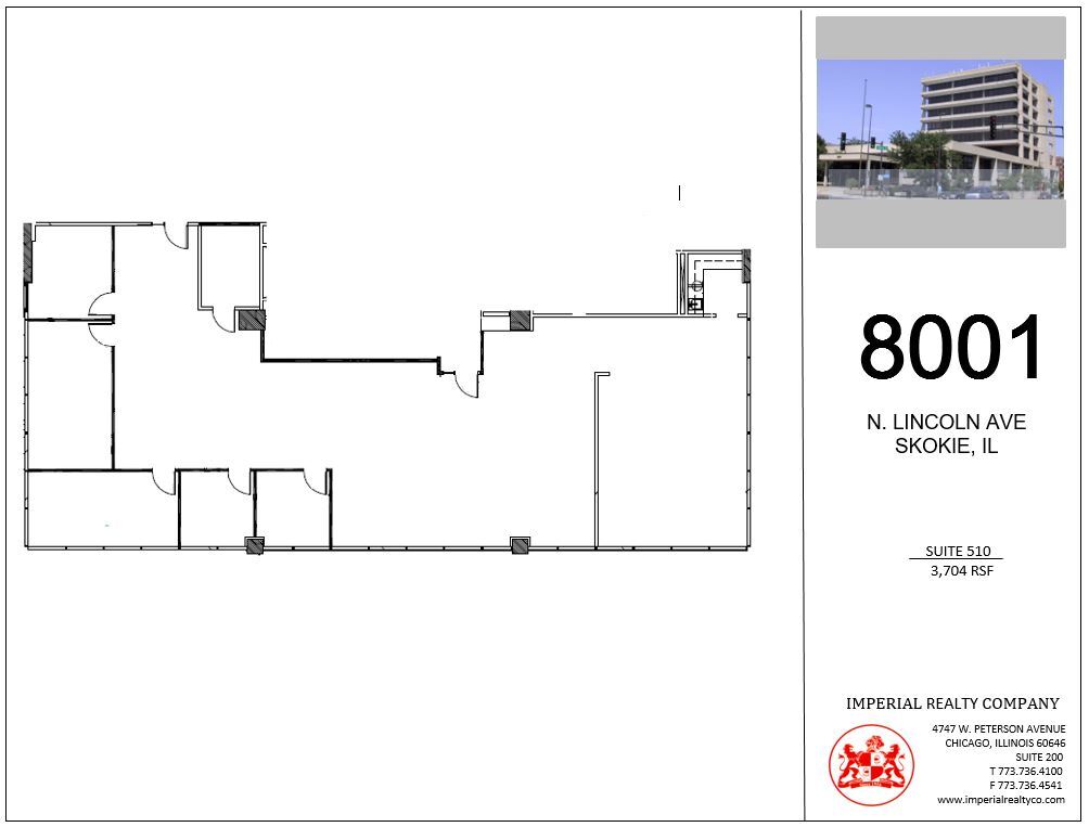 8001 Lincoln Ave, Skokie, IL en alquiler Plano de la planta- Imagen 1 de 8