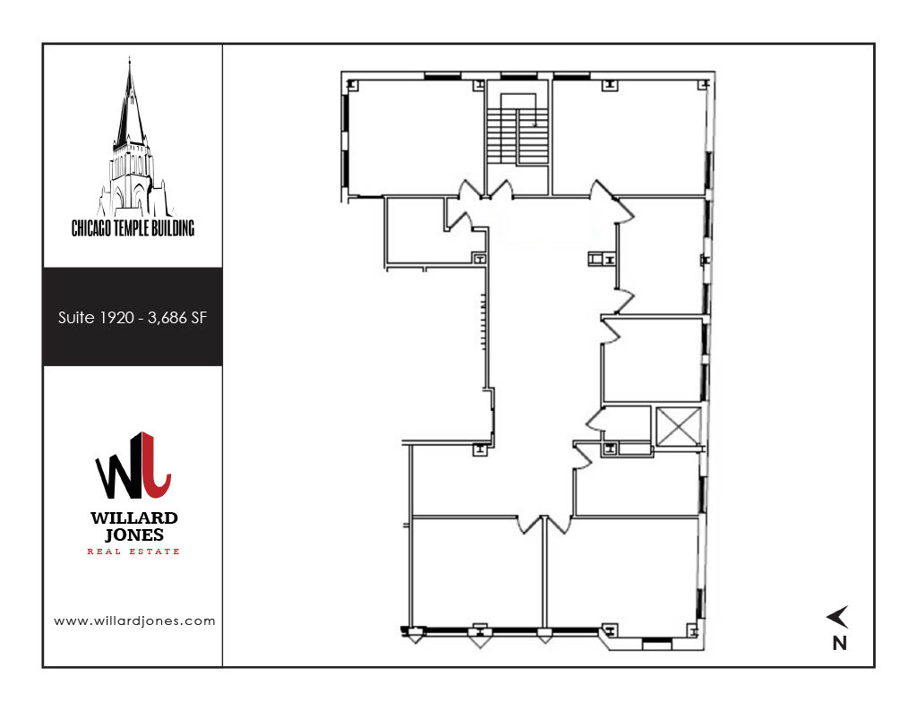 77 W Washington St, Chicago, IL en alquiler Plano de la planta- Imagen 1 de 1