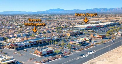 825-955 W Craig Rd, North Las Vegas, NV - VISTA AÉREA  vista de mapa - Image1