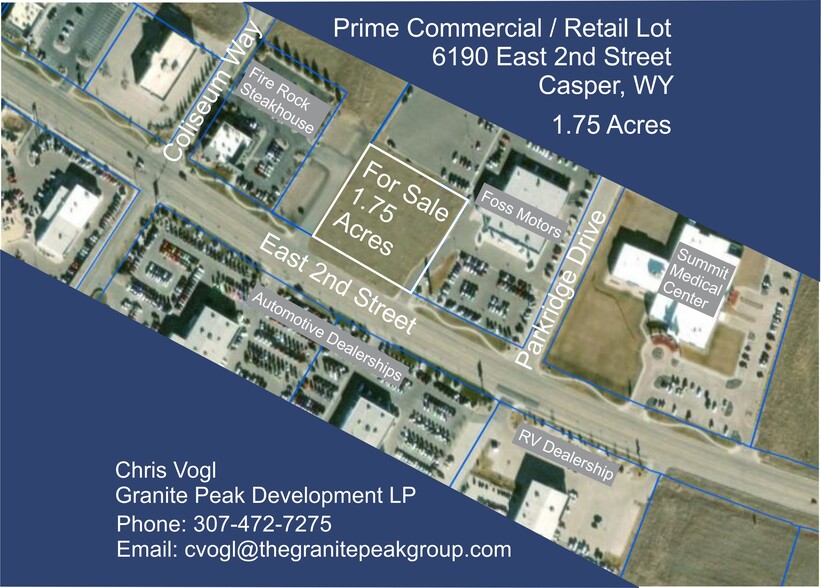 E 2nd St, Casper, WY en venta - Vista aérea - Imagen 1 de 2