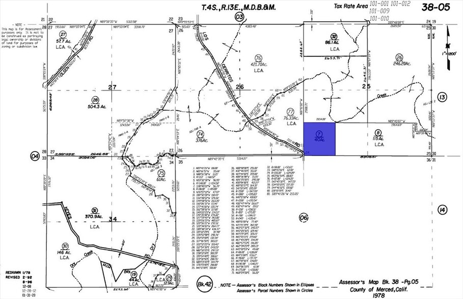 Los Cerritos Rd, Snelling, CA en venta - Plano de solar - Imagen 2 de 36