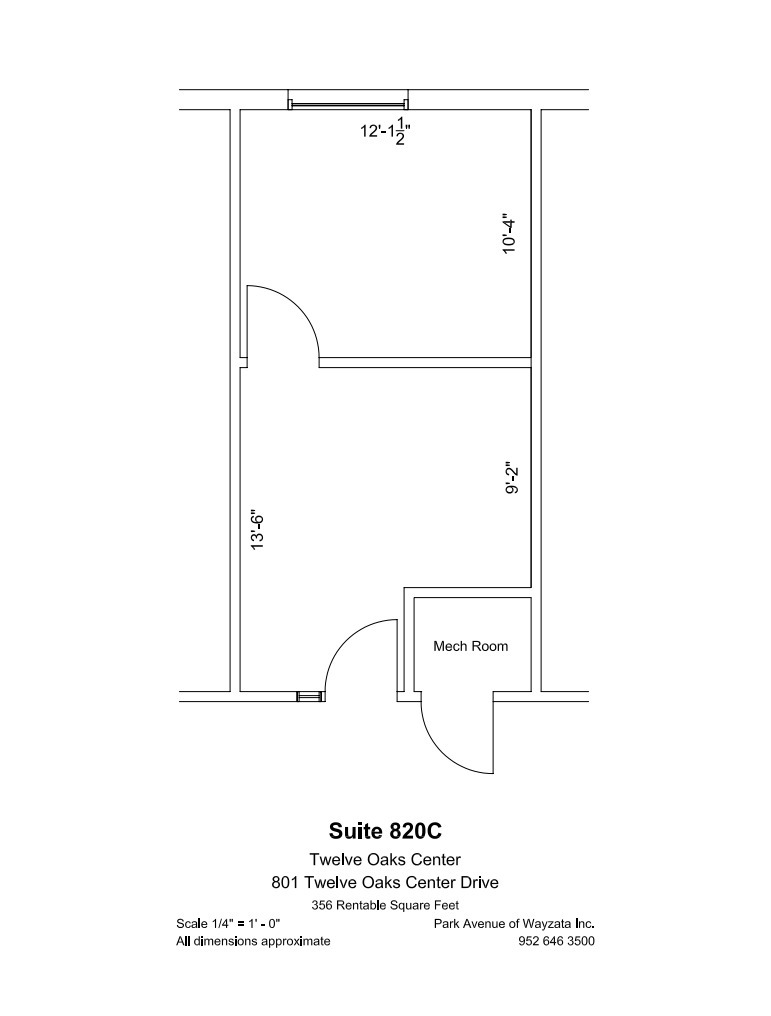 600 Twelve Oaks Center Dr, Wayzata, MN en alquiler Plano de la planta- Imagen 1 de 1