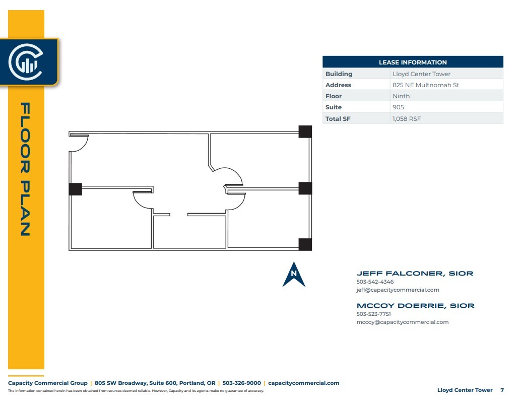 825 NE Multnomah St, Portland, OR en alquiler Plano de la planta- Imagen 1 de 1