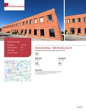 1800 Steeles Ave W, Vaughan, ON en alquiler Plano del sitio- Imagen 1 de 1