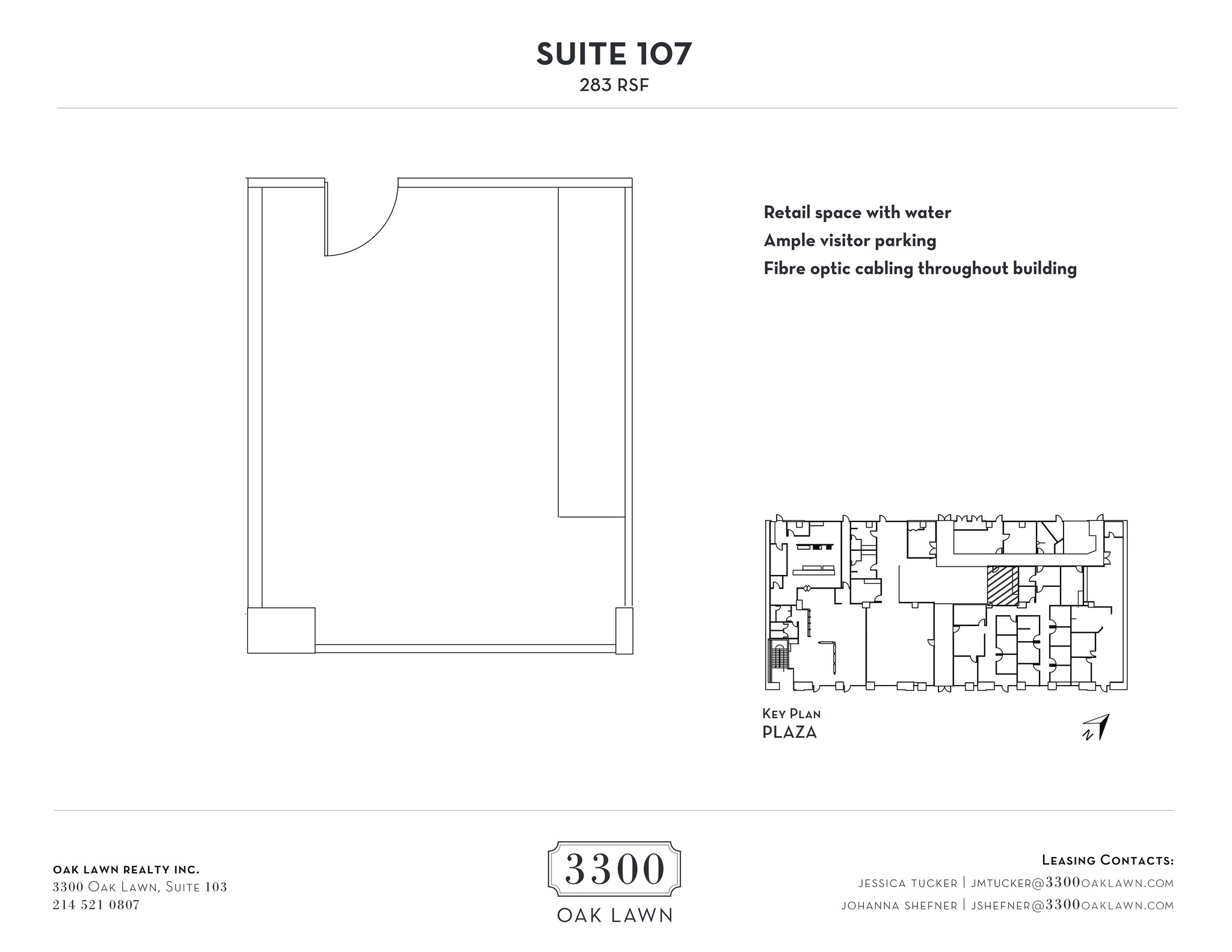 3300 Oak Lawn Ave, Dallas, TX en alquiler Plano del sitio- Imagen 1 de 1