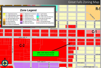 1301 11th Ave S, Great Falls, MT - VISTA AÉREA  vista de mapa - Image1