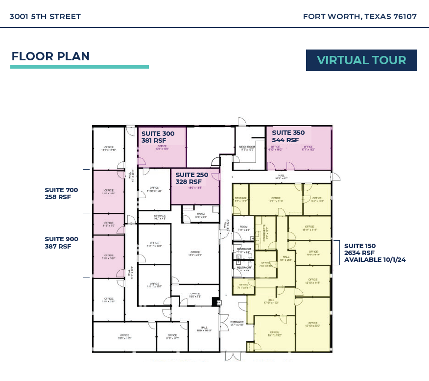 3001 5th St, Fort Worth, TX en alquiler Plano de la planta- Imagen 1 de 1