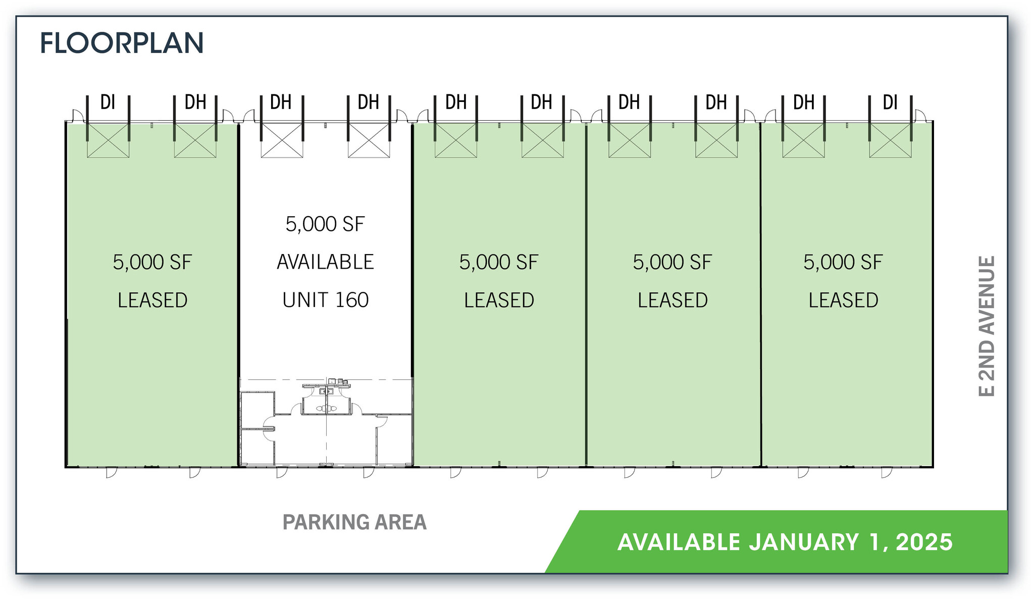 16302-16392 E 2nd Ave, Aurora, CO en alquiler Plano de la planta- Imagen 1 de 1